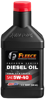 5W-40 Fleece Freedom Series 100% Synthetic Diesel Motor Oil (FD540)